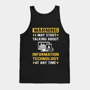 Warning Information Technology Tank Top